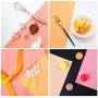 Meking 20x39 Inch PVC Backdrop for Cosmetic, Food, Jewelry Photography Studio Photo Waterproof Background, Matte 5 Color Set - White+Black+Gray+Pink+Orange
