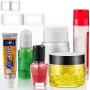 500 Pieces Heat Shrink Wrap Bands Clear Perforated Shrink Band for Bottles, Jars, Cans and Tins, 4.5 x 2.3 cm, 11.5 x 2.8 cm