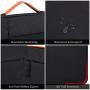 13-13.5 Inch Laptop Briefcase Men Women Bag with Handle for Dell Inspiron 13 5000 7000/XPS 13 7390, New Macbook Pro 13 A2338, Lenovo Yoga 720/730 13, Acer Aspire R13, HP Pavilion/HP Envy 13 Case,Black