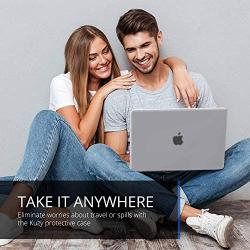 Kuzy Compatible with MacBook Pro 15 inch Case 2019 2018 2017 2016 Release A1990 A1707, Hard Plastic Shell Cover for MacBook Pro 15 case with Touch Bar Soft Touch, White