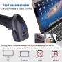 REALINN Wireless 1D Laser Barcode Scanner Handheld Cordless Rechargeable Bar Code Reader with USB Receiver for Warehouse, Supermarket, Retail Store Scanning Inventory