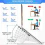 Laptop Stand Adjustable Portable Laptop Stand Holder Foldable Laptop Riser Stand Chromebook Stand Compatible with 11~15.6 inch MacBook Air Pro, HP, Lenovo, Dell, ASUS by FURNINXS