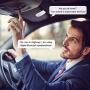Bluetooth Speakerphone Wireless Car Speaker, Aigital Upgraded Bluetooth 5.0 in-car Speaker for Cell Phone, Loud and Clear Sound for No-Hands Calling, GPS Navigation and Music - White