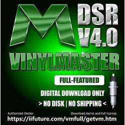 Software for Vinyl Cutting Plotter Sticker and Decal Machines VinylMaster DSR (No Disk)