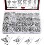 DYWISHKEY 1220 PCS M2 M3 M4 M5, 304 Stainless Steel Hex Button Head Cap Bolts Screws Nuts Washers Assortment Kit with Hex Wrenches