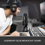 Blue Yeti USB Mic for Recording & Streaming on PC and Mac, 3 Condenser Capsules, 4 Pickup Patterns, Headphone Output and Volume Control, Mic Gain Control, Adjustable Stand, Plug & Play – Blackout