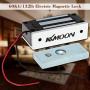 KKmoon Electric Magnetic Lock,60KG/132lb Holding Force,Access Control Electronic Metal Door Lock,Electric Lock,Fail Secure NC 12V for Security Door Entry Access Control System,Door Control System