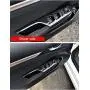 BOYUER 4PCS Carbon Fiber ABS Window Switch Decoration Decal Frame Cover Panel Trim Door Handle Armrest Trim for Honda Civic 2016 2017 2018 2019 2020(Carbon Fiber)