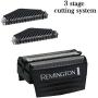 Remington Shaver Screens and Cutters Replacement Heads, SPF300 (2 Pack) + Double Ended Shaver Brush + HeroFiber Cloth Compatible with Remington F4900, F5800, F7800, F7805 Electric Razor for Men