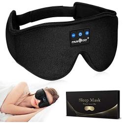 MUSICOZY Sleep Headphones Bluetooth Headband Sleeping Headphones Sleep Mask, Noise Cancelling Headphones Sleep Earbuds Office Travel for Men Women Cool Tech Gadgets Unique Gifts Boys Girls