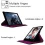 Fintie Rotating Case for iPad 4 3 2 (Old Model) 9.7 inch Tablet - 360 Degree Rotating Smart Stand Protective Cover Auto Wake/Sleep for iPad 4th Gen Retina Display, iPad 3 & iPad 2, Purple