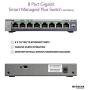 NETGEAR 8-Port Gigabit Ethernet Plus Switch (GS108Ev3) - Desktop, and ProSAFE Limited Lifetime Protection
