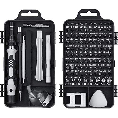 117 in 1 Precision Screwdriver Set, Repair Tools Kit Screw Driver Set For Flat, Phillips, Pentalobe, Torx Star for iPhones, Computer, Tablet, Smartphone, Electronic Product, Glasses etc