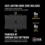 Corsair QL Series, iCUE QL120 RGB, 120mm RGB LED PWM White Fan, Triple Fan Kit with Lighting Node Core