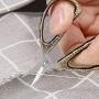 BIHRTC Mini Siccors Crochet Scissors Embroidery Scissors Sharp Stainless Steel Tip Scissors Craft Shears Scissors for Sewing Paper Handicraft Threading Needlepoint Bronze Scissors