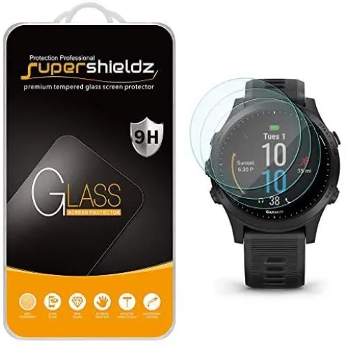(3 Pack) Supershieldz for Garmin Forerunner 945 Tempered Glass Screen Protector, Anti Scratch, Bubble Free