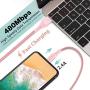 iPhone Charger 6ft 2Pack Aioneus MFi Certified Lightning Cable Fast Charging Cable Nylon Braided Phone Charger Cord Compatible with iPhone 12 Pro 11 Pro Max 10 Xr Xs Max 8 7 6 6s SE 2020 iPad－Pink