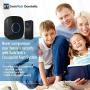 Wireless Doorbell by SadoTech – Waterproof Door Bells & Chimes Wireless Kit, 1000-ft Range,52 Door Bell Chimes, 4 Volume Levels with LED, Wireless Doorbells w/ 1 Receiver & 1 Button, Crosspoint, Black