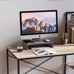 Bestier Monitor Stand Riser (Grey, 15.7 Inch)