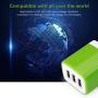Charger Plug, Charging Block Sicodo 5-Pack 3.1Amp 3-Port USB Charger Cube for iPhone X/8/7/6S/6S Plus/6 Plus/6, Samsung Galaxy, LG, HTC, Moto, Kindle Charger Box (5Pack:Black+Green+Blue+Purple+Rose)