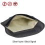Faraday Bag, Wisdompro RFID Signal Blocking Bag Shielding Cage Pouch Wallet Case for Cell Phone Privacy Protection and Car Key FOB, Anti-Tracking, Anti-Spying Case Blocker - Black