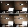LED Magnifying Lamp with Clamp, KIRKAS 2,200 Lumens Dimmable Super Bright Full Spectrum Daylight 5-Diopter Magnifier Glass Light Lens, Adjustable Swivel Arm lamp for Desk Table Craft Workbench-Black