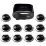 SINGCALL Waterproof Wireless Calling Bells Patient Calling System Call Nurse Doctor,Pack of 1 Watch Receiver and 10 Pagers
