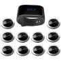 SINGCALL Waterproof Wireless Calling Bells Patient Calling System Call Nurse Doctor,Pack of 1 Watch Receiver and 10 Pagers