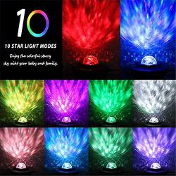 Night Light Projector, 3 in 1 Star Projector with Bluetooth Music Speaker, Night Light Ambiance with LED Nebula Cloud for Baby Kids Bedroom Game Rooms Home Theatre