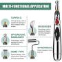 Acupuncture Pen 5 in 1 Electronic Acupuncture Pen Meridian Energy Pulse Massage Pen,Multi-Function Massage Pen Tools for Massage Energy Therapy Pain Relief,1 x AA Battery (Not Included)