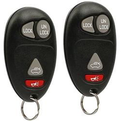 Key Fob Keyless Entry Remote fits Buick Century Regal Rendezvous/Oldsmobile Intrigue/Pontiac Aztek Grand Prix 2001 2002 2003 2004 2005 2006 2007 (L2C0007T), Set of 2