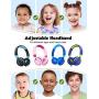 Kids Headphones, Mpow CHE1 Wired Headphones for Kids Teens Children Boys with Volume Limit 94dB, Foldable Adjustable On Ear Headphones for School, Travel, Compatible with Cellphones, Tablets, PC