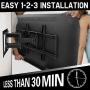Mounting Dream TV Mount for Most 42-70 inch Flat Screen TVs Up to 100 lbs, Full Motion TV Wall Mount with Swivel Articulating 6 Arms, TV Wall Mounts Fit 12-16” Wood Studs, Max VESA 600x400mm