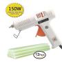 UOHGDPY Hot Glue Gun， Professional Adjustable Temperature hot Glue Gun 150 w 12 Glue Stick - Interchangeable nozzles Suitable for Home Repair Computer Electronic Maintenance and Crafts DIY Project