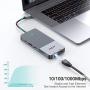 USB C Docking Station,MCY 12-in-1 Triple Display Docking Station Dual Monitor USB C Hub Displayport with Dual HDMI,100W PD, Ethernet, Card Reader Compatible with MacBook Pro, XPS 13, Usb c Dock