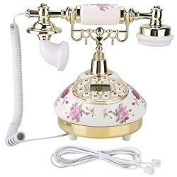 Socobeta Telephone Vintage Corded Telephone Retro Wired Landline Telephone for Home Office
