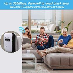 JOTACT WiFi Range Extender 300 Mbps WiFi Repeater 2.4Ghz Network with Integrated Antennas LAN Port Wireless Signal Booster for Home, Support Repeater/AP Mode,Quick Connection and Simple Set up
