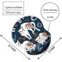 Boutilon Wrist Mouse Pad, Non-Slip Ergonomic Mouse Pad with Gel Wrist Rest Support, Gaming Mouse Pad with Lycra Cloth 8.7 x 7.5 inches Pad for Computer, Laptop, Home, Office (Cute Cats-Wrist)