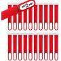 Wrap-It Storage Cinch-Straps, 5'' 20 Pack (Red), Features Stainless Steel Buckle and Write on Label for Easy Cord Identification and Cable Management, Reusable Multi-Purpose Securing Cinch Straps