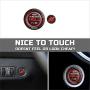 ToolEpic for Dodge Ram 1500 Challenger Charger Durango Accessories 2015-2021 - Engine Start Stop Button Overlay Ruby Red Sticker Emblem - Push to Release Hell Badge Unique Style - Perfect for Decals