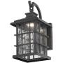 Home Decorators Collection Summit Ridge Collection Zinc Outdoor Integrated LED Dusk-to-Dawn Medium Wall Lantern
