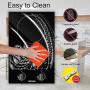 Electric Cooktop, Built-in Ceramic Cooktop Hard Wired, 220-240V Electric Stove Top with 2 Burners, 9 Heating Level, Knob Control, Auto Shut Down Protection