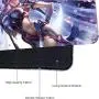 Bimor Extended Gaming Mouse Mat/Pad - Large, Wide (Long) Custom Professional Mousepad, Stitched Edges, Ideal for Desk Cover, Computer Keyboard, PC and Laptop (90x40 dvtianshigirl)