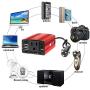 soyond 1 Red 150W Car Power Inverter DC 12V to 110V AC Converter 3.1A Dual USB Charger