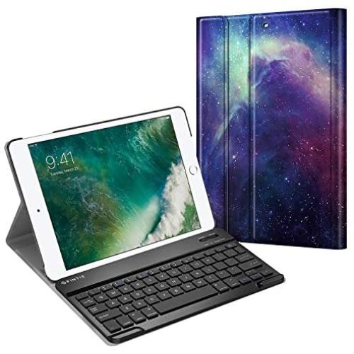 Fintie Keyboard Case for iPad 9.7 2018/2017 / iPad Air 2 / iPad Air - Slim Shell Stand Cover w/Magnetically Detachable Wireless Bluetooth Keyboard for iPad 6th / 5th Gen, Galaxy