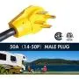 Epicord RV Power Cord Dogbone RV Power Adapter with Handle 12'' 10AWG/3 Cord 50Amp to 30Amp with SA Certification