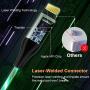 iPhone Charger Cable,[MFi Certified] Aoliplus 6ft LED Flowing Lightning Cable Fast Charger Data Sync Transfer Cord Compatible with iPhone 12 SE 11 PRO MAX XS XR X 8 7 Plus 6S 6 iPad (Green)