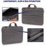 KINGSLONG Laptop Bag 15 15.6 Inch Laptop Shoulder Messenger Bag Case Sleeve, Lightweight Slim Computer Notebook Ultrabooks Carrying Case Briefcase Cover Men Women for Acer Asus Dell Lenovo HP Gray