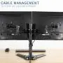 VIVO Freestanding Full Motion Aluminum Dual VESA Monitor Desk Stand with Articulating Double Center Arm Joints, Fits 17 to 32 inch Screens (STAND-V102Z) VIVO Freestanding Full Motion Aluminum Dual VESA Monitor Desk Stand with Articulating Double Center Arm Joints, Fits 17 to 32 inch Screens (STAND-V102Z)