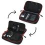 BAGSMART Electronic Organizer Travel Cable Organizer Bag Portable Electronic Accessories Bag for Cable, USB, Black